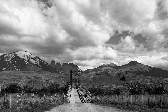 bridge, torres del paine