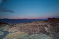 moonset at zabriskie point