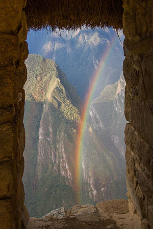 machu picchu rainbow