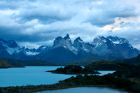torres del paine at sunrise