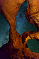 milky way at arches national park