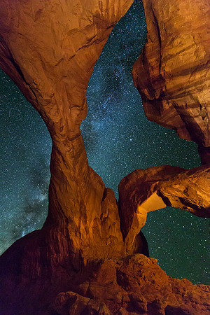 milky way at arches national park
