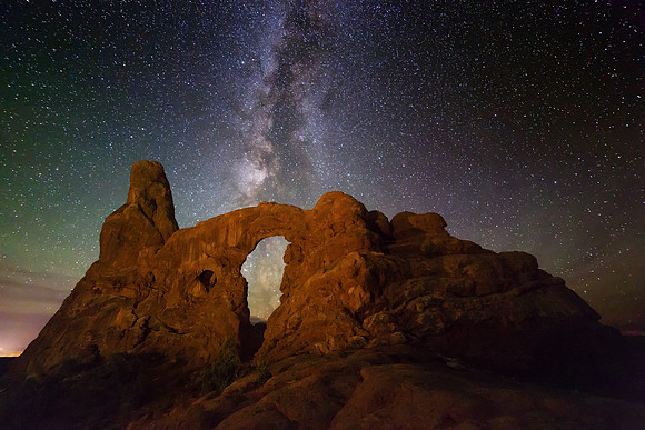 milky way, arches national park