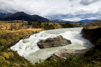 waterfall, patagonia