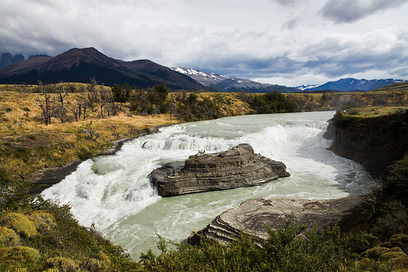 waterfall, patagonia