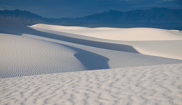 dunes at sunrise, white sands, nm