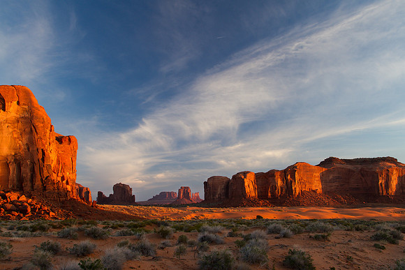 monument valley at sunrise